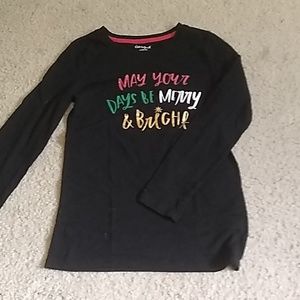 Cat and Jack long sleeve Christmas shirt